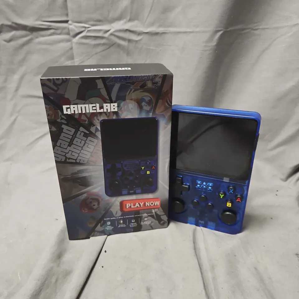 BOXED GAMELAB HANDHELD CONSOLE – BLUE, BOXED