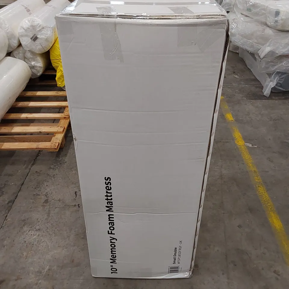 BOXED 10" MEMORY FOAM 4FT SMALL DOUBLE MATTRESS 