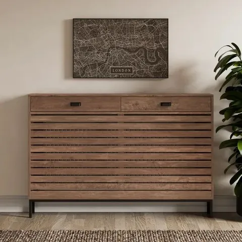 BOXED FULTON LARGE RADIATOR COVER, PINE (1 BOX)