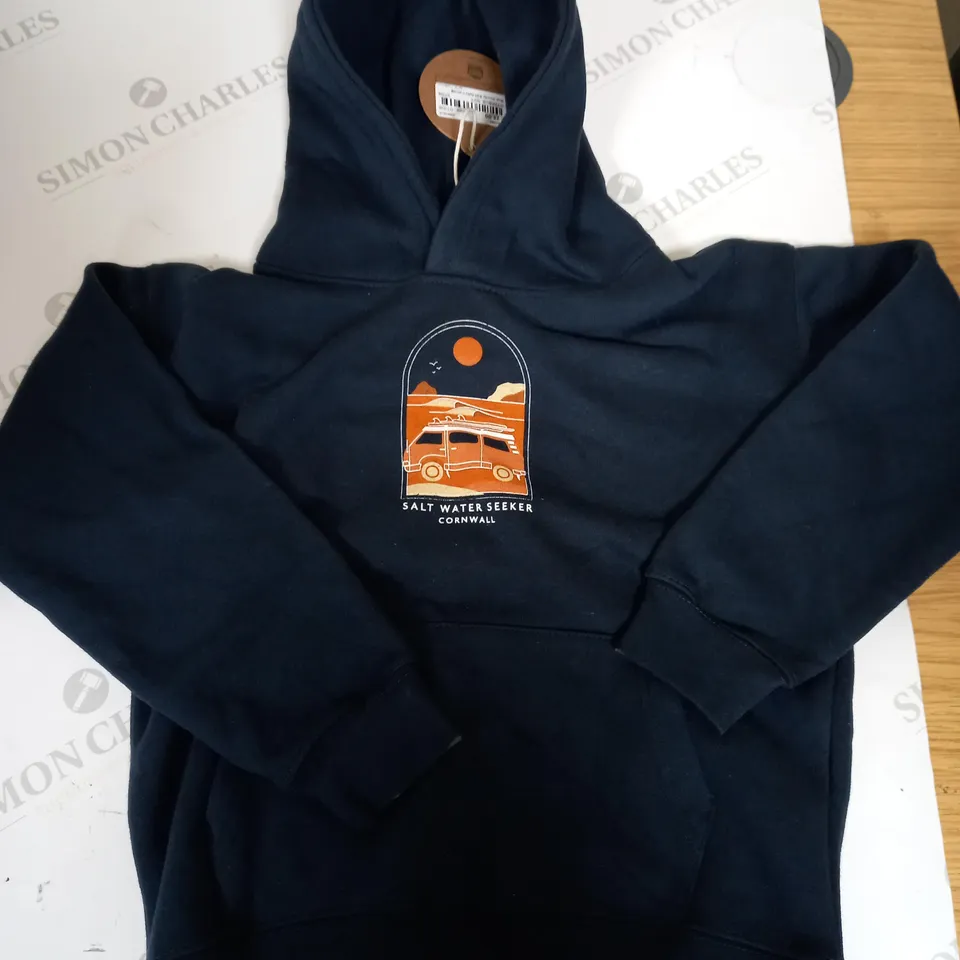 SALT WATER SEEKER LOGO HOODIE SIZE 7-8 YEARS