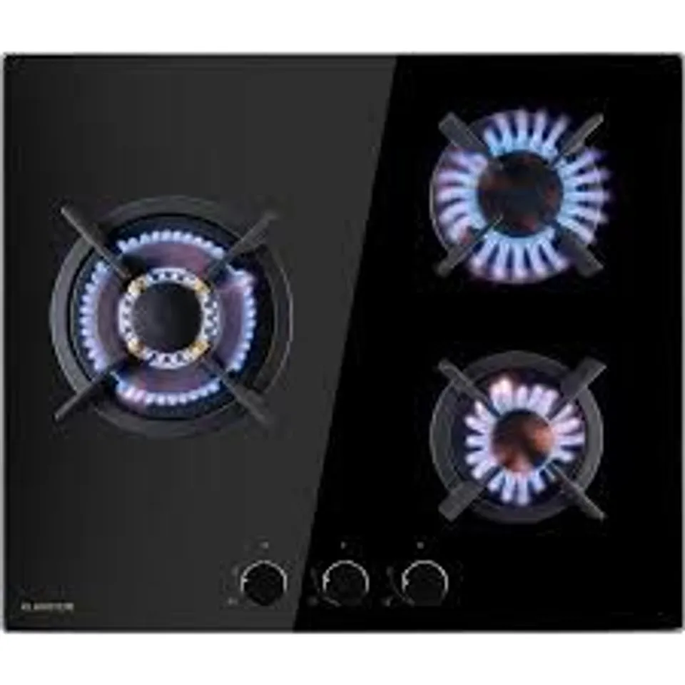 BOXED KLARSTEIN GAS HOB 60 CM 3 BURNER RING 