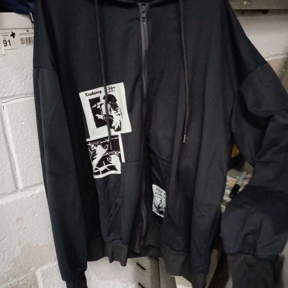 MENS LIGHTWEIGHT ZIPPED HOODIE SIZE XL