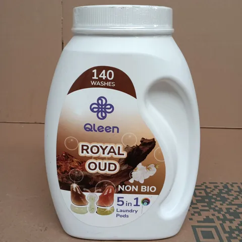 QLEEN ROYAL OUD LAUNDRY PODS – NON-BIO, 140 WASHES, 5 IN 1