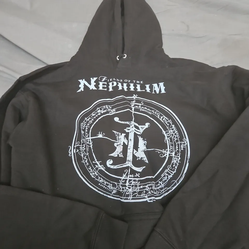 FIELDS OF THE NEPHILIM LOGO HOODIE - L