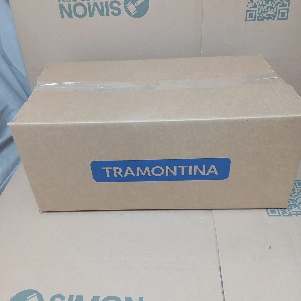 TRAMONTINA STAINLESS STEEL COOKWARE SET BOXED