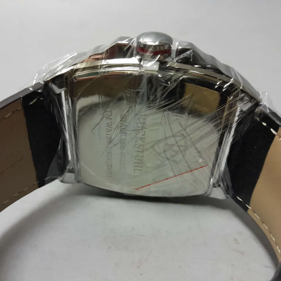 MEN’S RUCKSTUHL R300 CHRONOGRAPH WATCH –  MULTI FUNCTION DIAL  -3ATM WATER RESISTANT – LEATHER STRAP 