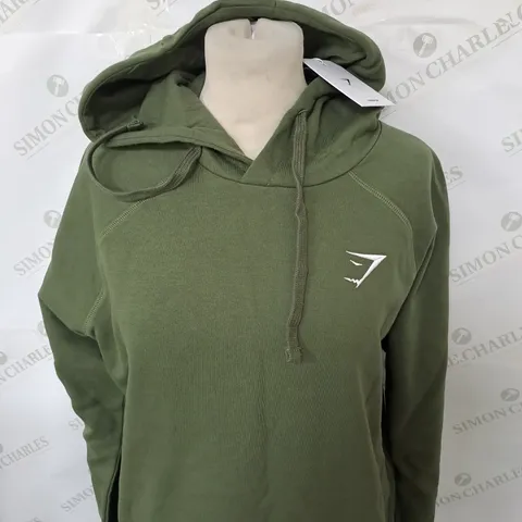 GYMSHARK CREST HOODIE SIZE M