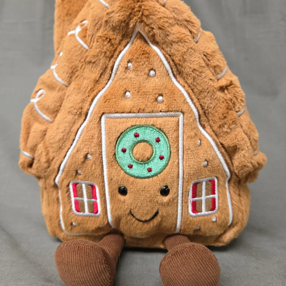 JELLYCAT I AM AMUSEABLE GINGERBREAD HOUSE SOFT PLUSH