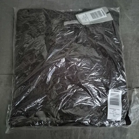 BAGGED JJ REBEL KNIT CREW NECK JUMPER IN BROWN – EU L