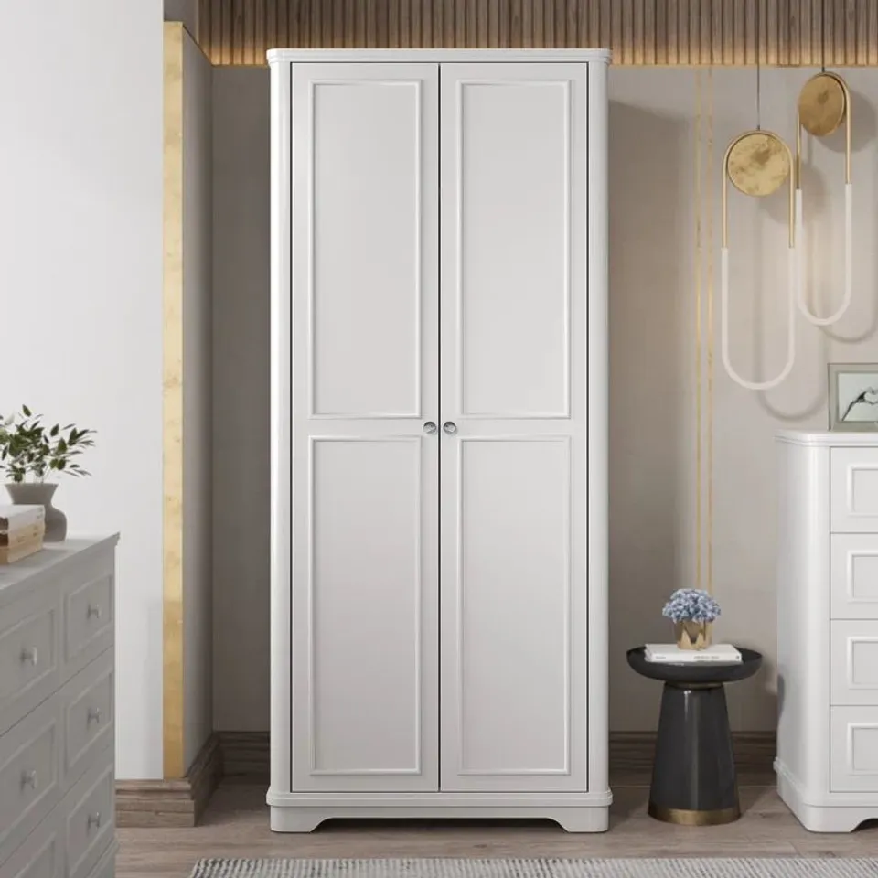 BOXED NESTOR 2 DOOR MANUFACTURED WOOD WARDROBE 