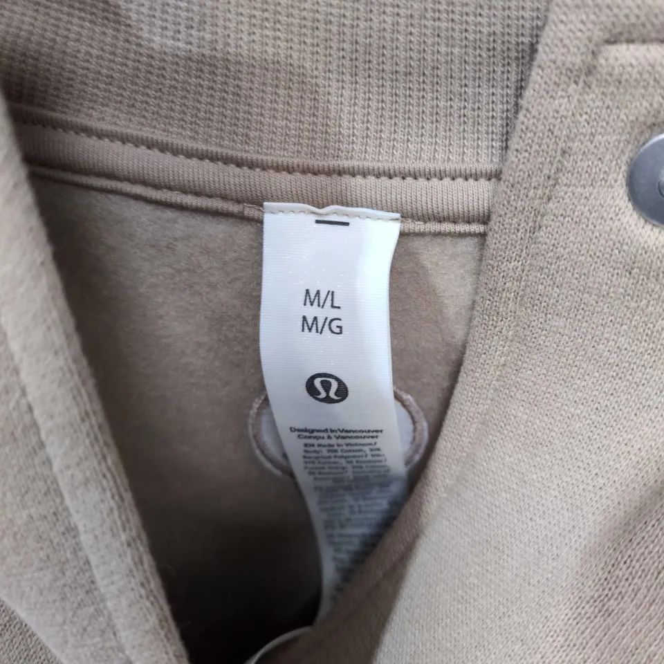 LULULEMON WOMEN'S BEIGE JACKET – SIZE M/L (UK)