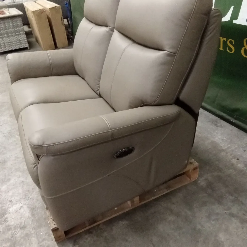 VINCENT 2 SEATER LEATHER RECLINER SOFA