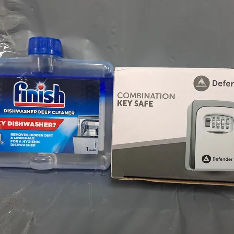 APPROXIMATELY 10 ASSORTED HOUSEHOLD ITEMS TO INCLUDE COMBINATION KEY SAFE, DISHWASHER DEEP CLEANER, ETC - COLLECTION ONLY