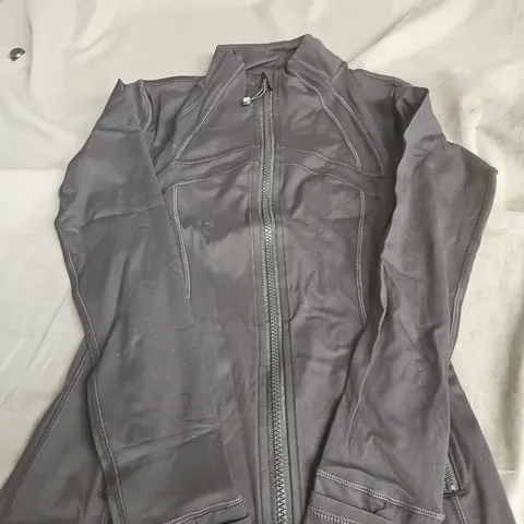 LULULEMON ZIP UP TOP BLACK SIZE 4