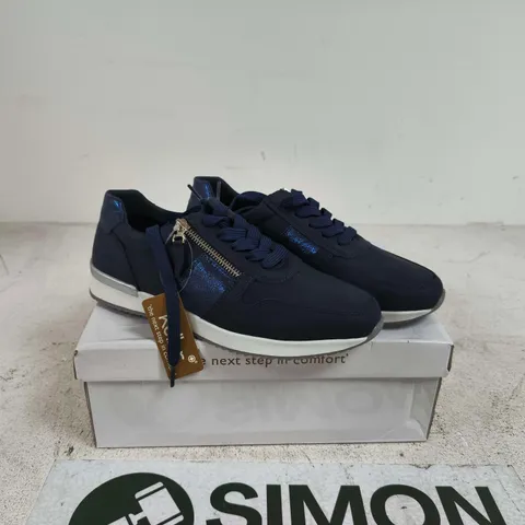 DR KELLER MARTINA TRAINERS NAVY UK 6 BOXED