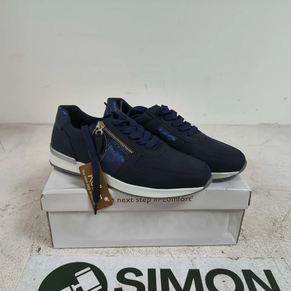 DR KELLER MARTINA TRAINERS NAVY UK 6 BOXED