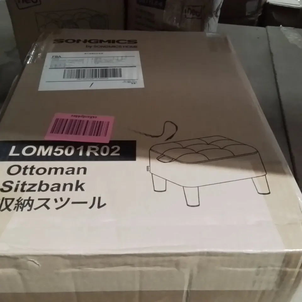 BOXED SONGMICS OTTOMAN SITZBANK