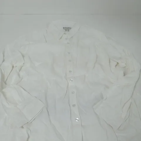BONPRIX WHITE BUTTON-FRONT SHIRT – UK 22