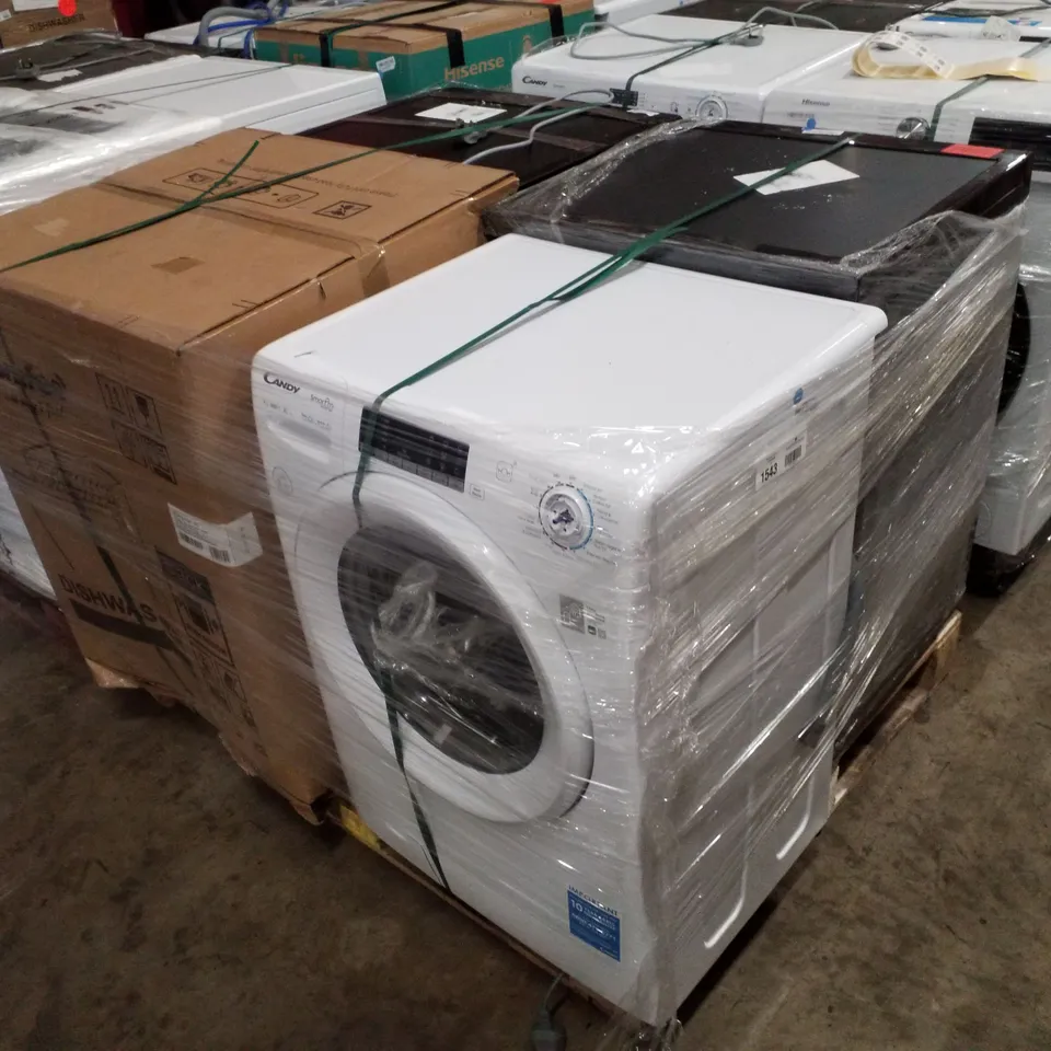 PALLET OF APPROXIMATELY 4 UNPROCESSED RAW RETURN WHITE GOODS TO INCLUDE