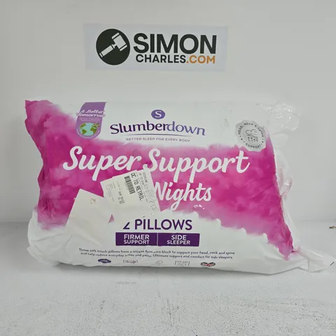 SLUMBERDOWN 2 PILLOWS SUPER SUPPORT 