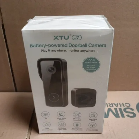 SEALED XTU J7 BATTERY-POWERED DOORBELL CAMERA