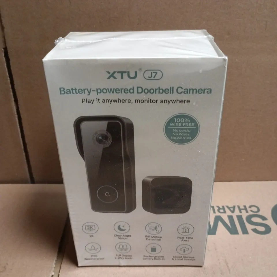SEALED XTU J7 BATTERY-POWERED DOORBELL CAMERA