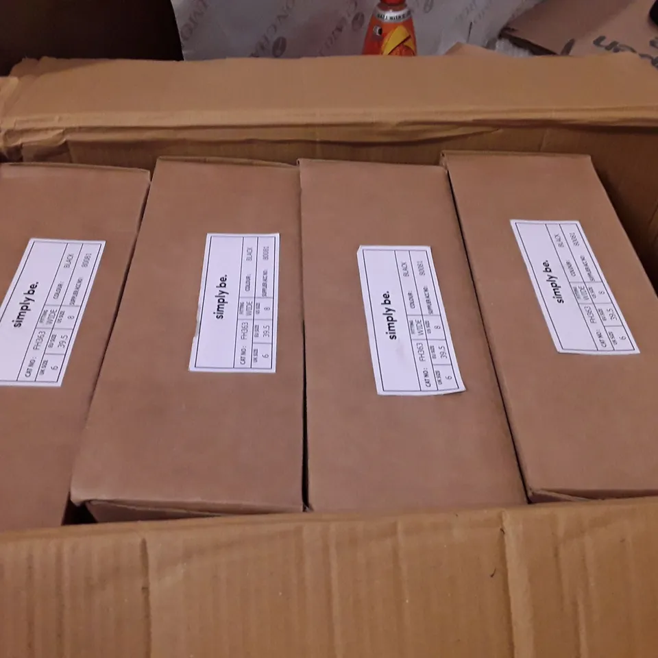 BOXED BRAND NEW SIMPLY BE BREENER WIDE BOOTS SIZE 6 BLACK COLOUR APPROXIMATELY 5 PAIRS