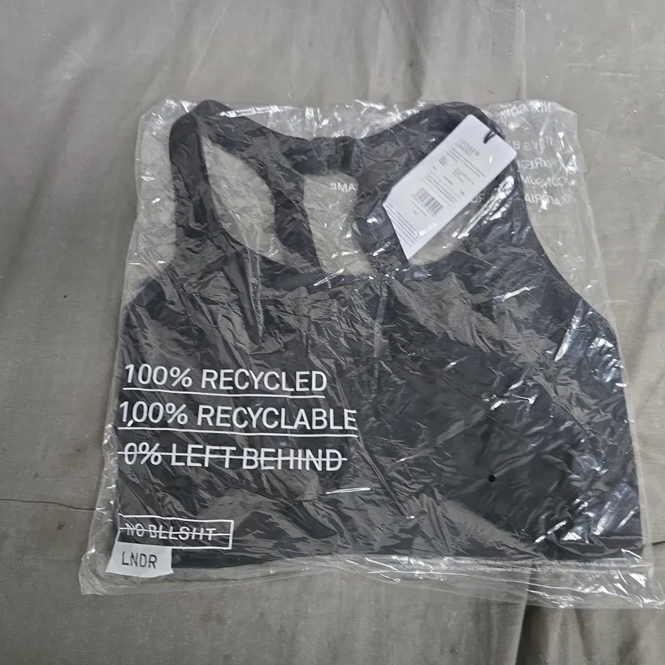 BAGGED LNDR LOCKED & LOADED BEACH PERFECT TOP IN BLACK - UK 36E