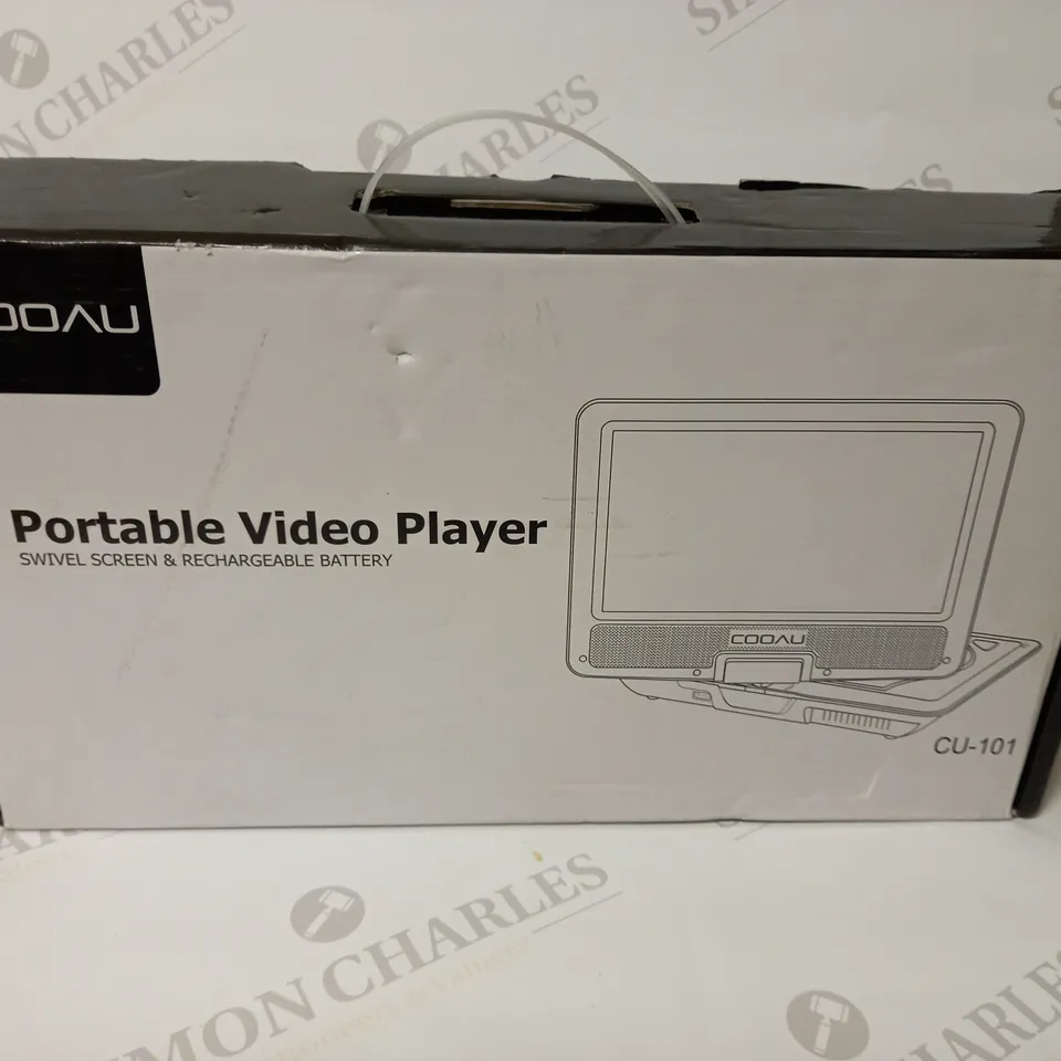 COOVU PORTABLE VIDEO PLAYER WITH SWIVEL SCREEN PURPLE 