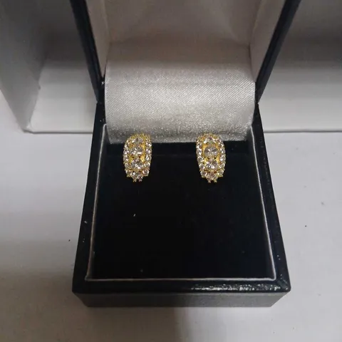 DIAMONIQUE 1.3CT TW HOOP EARRINGS STERLING SILVER 