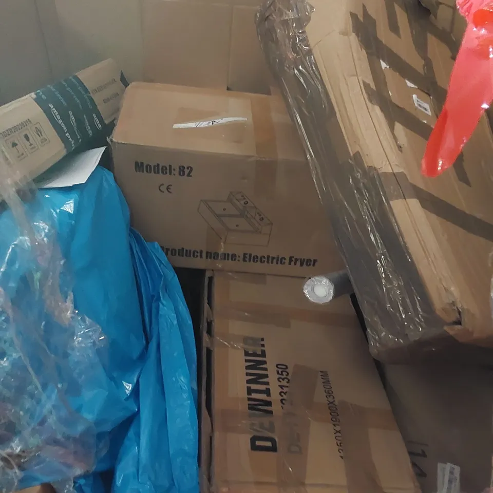 PALLET CONTAINING ASSORTED HOUSEHOLD PRODUCTS INCLUDING AIR COOLER, AIR PURIFIER, SHOE RACK, AIR BED, ELECTRIC FRYER ETC 