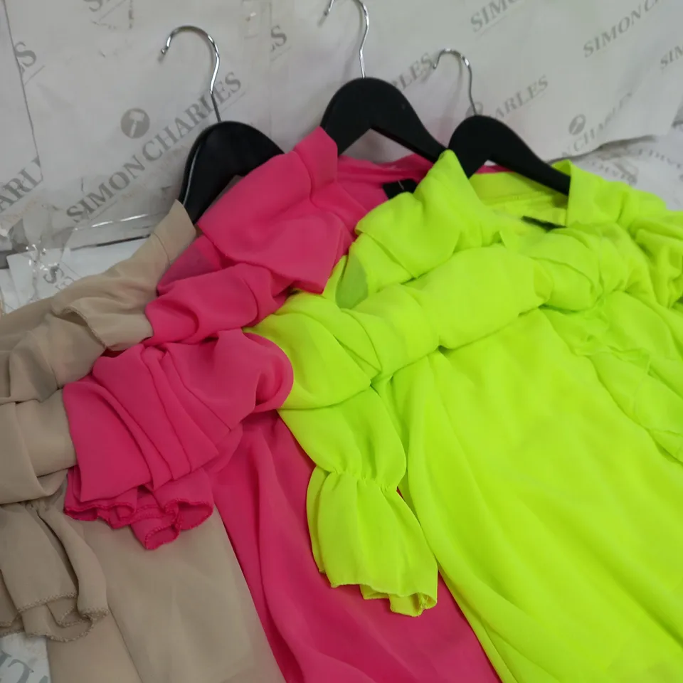 BOX OF 10 CLOTHING ITEMS INCLUDING DRESSES & TOPS ETC