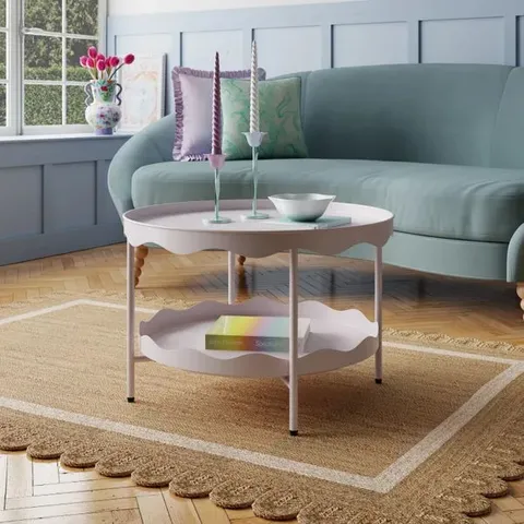 BOXED TULA CIRCULAR COFFEE TABLE - HEATHER (1 BOX)