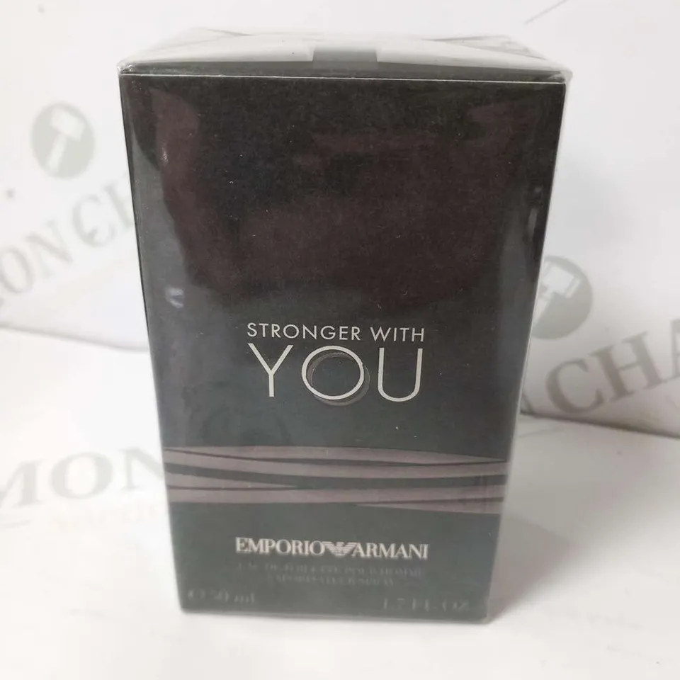 BOXED AND SEALED EMPORIO ARMANI STRONGER WITH YOU EAU DE TOILETTE 50ML