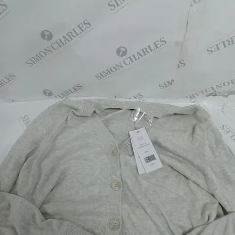 FRENCH CONNECTION JUNO MOZART CARDIGAN-DOVE GREY - L