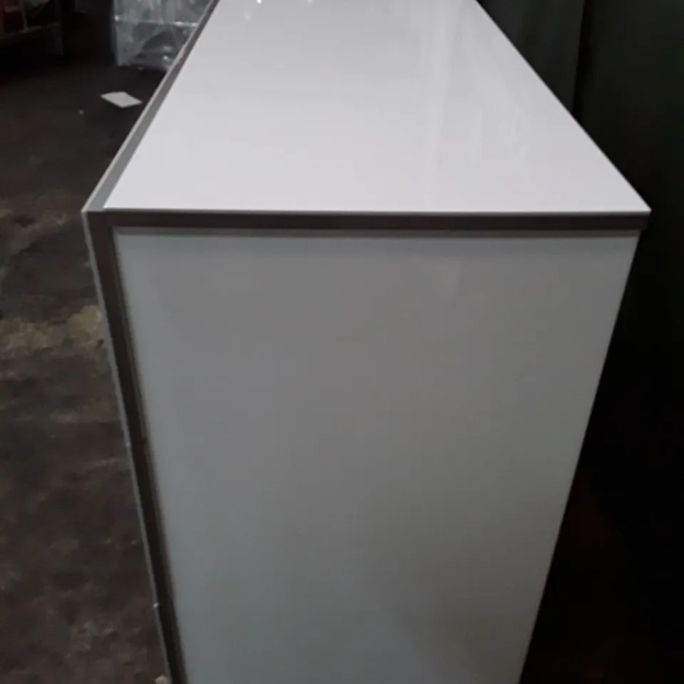 6 DRAWER CHEST OF DRAWERS - GLOSS WHITE