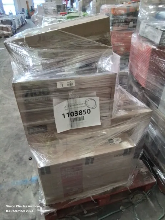 Lot 72: PALLET OF APPROXIMATELY 18 UNPROCESSED RAW RETURN MONITORS AND ...