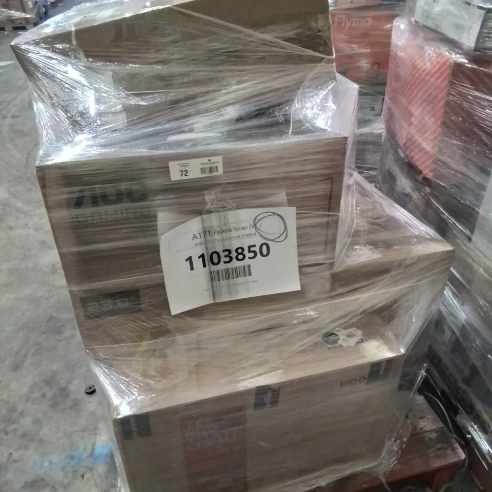 PALLET OF APPROXIMATELY 18 UNPROCESSED RAW RETURN MONITORS AND TELEVISIONS TO INCLUDE;