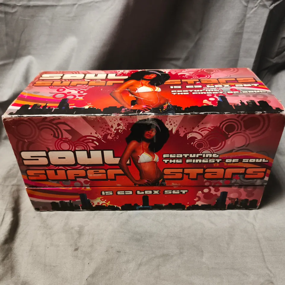 SOUL SUPERSTARS 15 CD BOX SET – THE FINEST OF SOUL