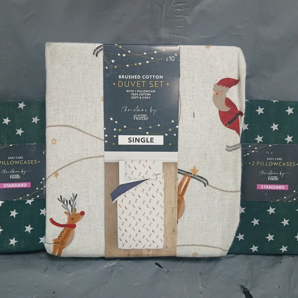 BOX OF APPROXIMATELY 10 ASSORTED BEDDING ITEMS IN VARIOUS COLOURS, STYLES, AND SIZES, ETC - COLLECTION ONLY