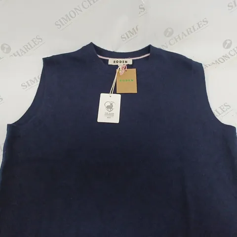 BODEN BODY WARMER IN NAVY - MEDIUM