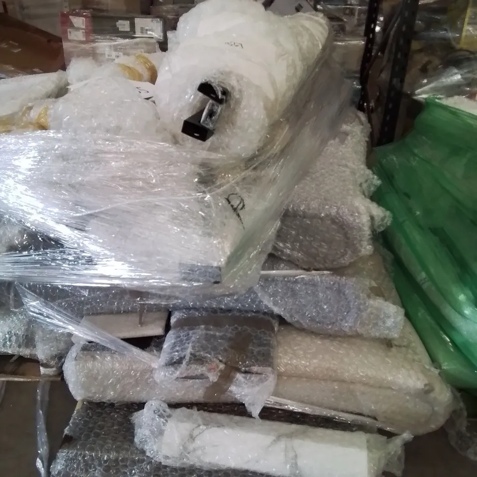 PALLET OF ASSORTED FLAT PACK FURNITURE PARTS