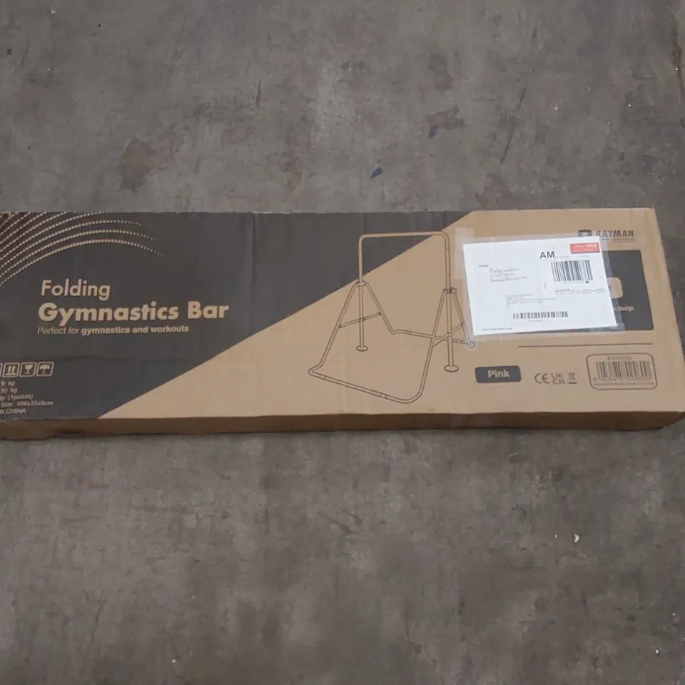 BOXED KAYMAN FOLDING GYMNASTICS BAR