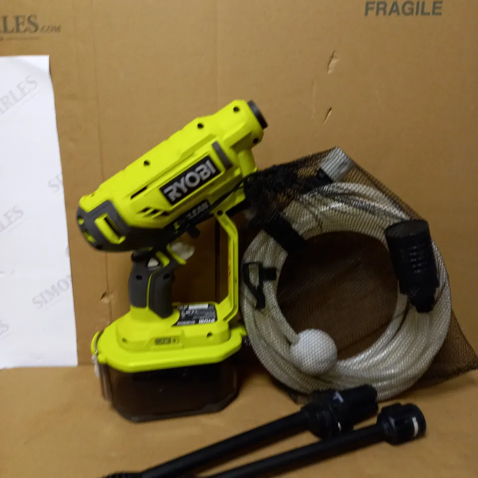 RYOBI 18V ONE+ CORDLESS 18V POWER WASHER 