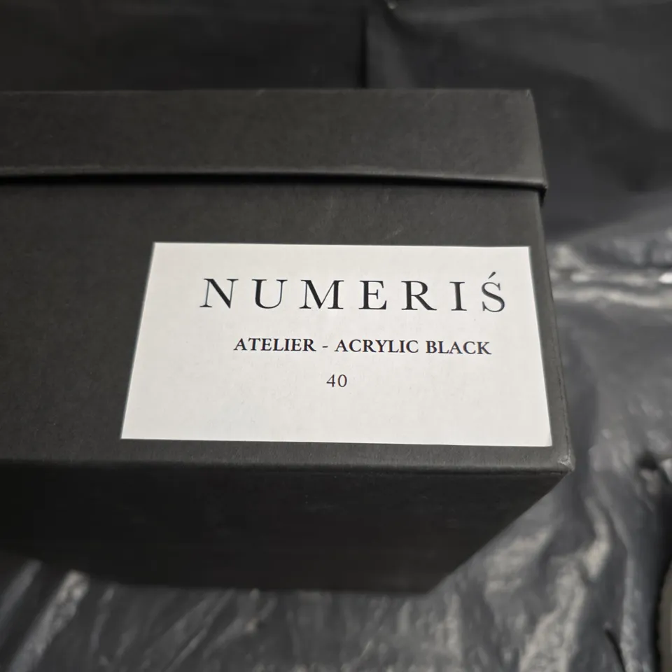 NUMERIS ATELIER ACRYLIC BLACK SNEAKERS – UK 6 (EU 40)