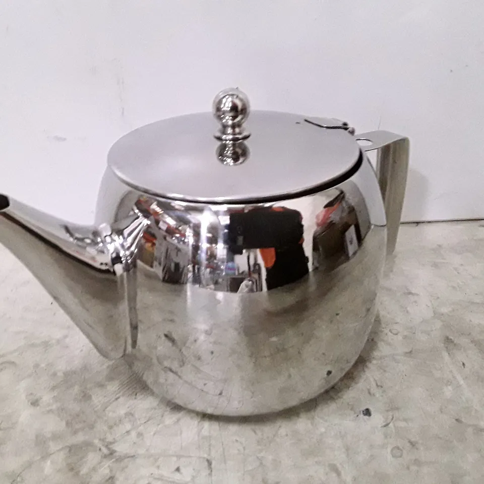 BOXED STELLAR TRADITIONAL 1.5ML STAINLESS SOLID COLOUR TEAPOT