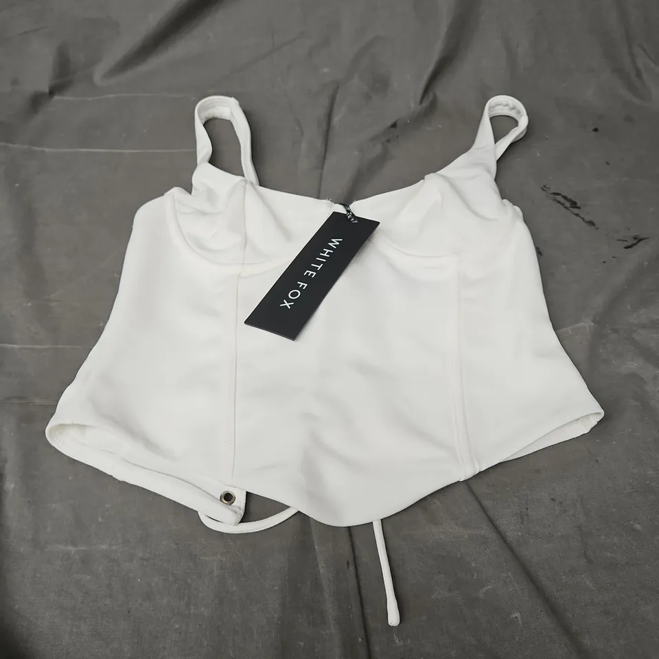 WHITE FOX FOREVER FEELS BUSTIER IN WHITE SIZE S