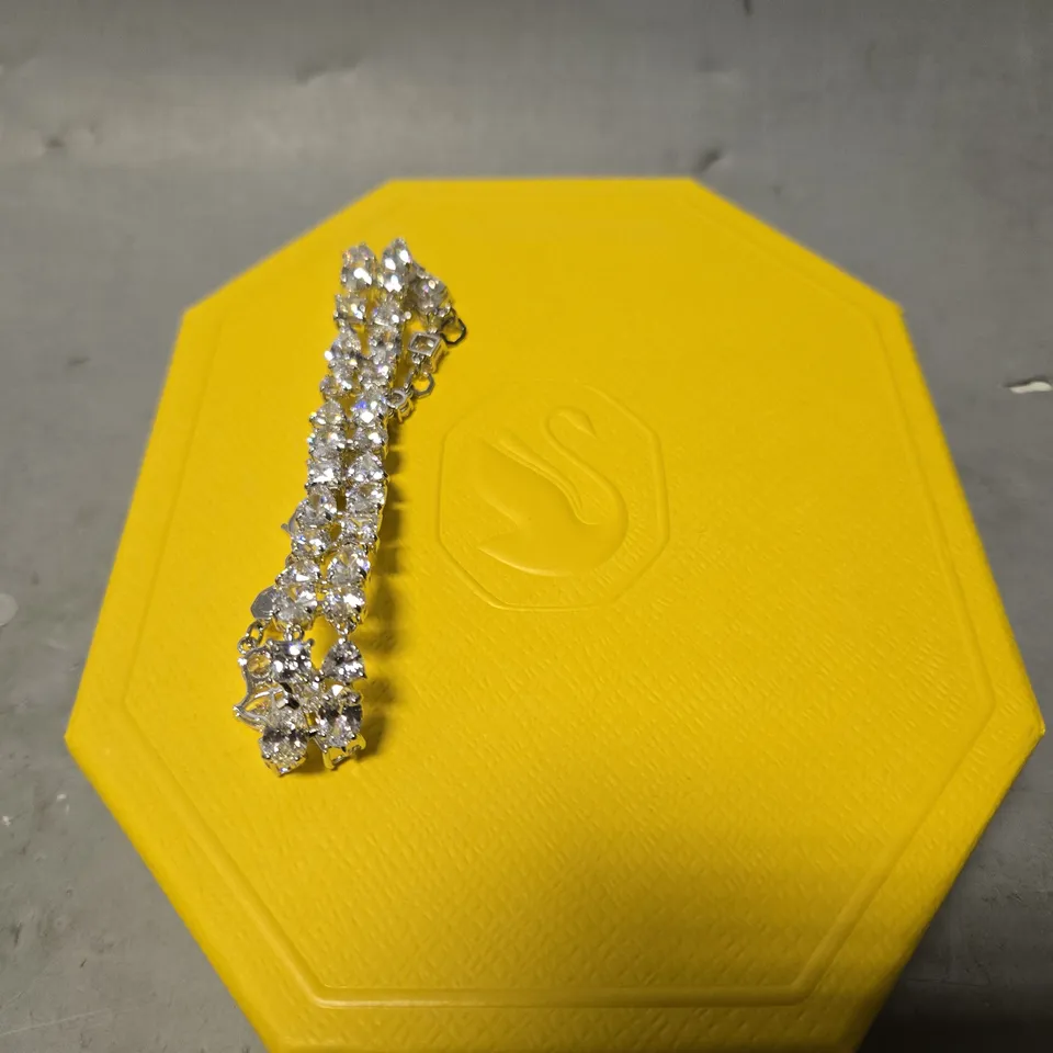 BOXED SWAROVSKI MESMERA MIXED CUT DOUBLE ROW BRACELET