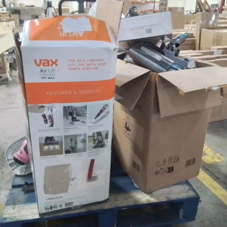PALLET OF ASSORTED HOUSEHOLD GOODS TO INCLUDE;AIR FRYER,KETTLE,HOOVER