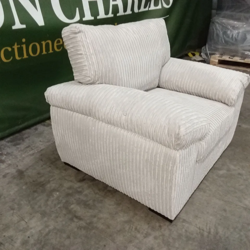 AMALFI FABRIC ARMCHAIR - SILVER RRP £449